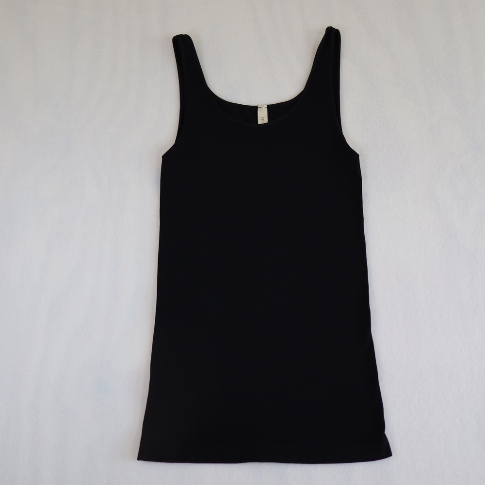 Nikibiki Black‎ Tank Top One Size Seamless Scoop Neck Camisole Stretch Basics